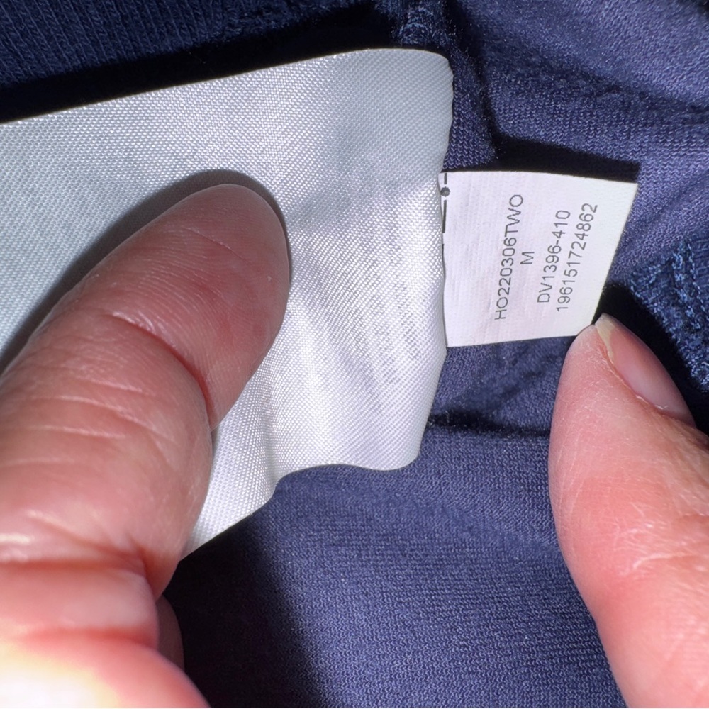 Nike Jordan Flight Women's Velour Jacket, oversized, sweatshirt full zip M NAVY​ - Picture 15 of 16